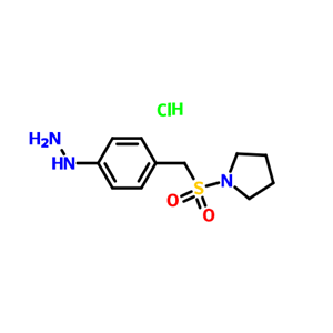 4-(1-吡咯烷基磺酰基甲基)苯肼盐酸盐