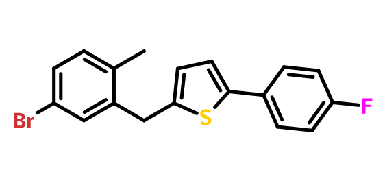 2-(2-甲基-5-溴苄基)-5-(4-氟苯)噻吩,2-(5-BroMo-2-Methylbenzyl)-5-(4-fluorophenyl)thiophene