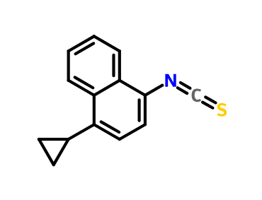 1-環(huán)丙基萘-4-基異硫氰酸酯,1-Cyclopropyl-4-isothiocyanatonaphthalene