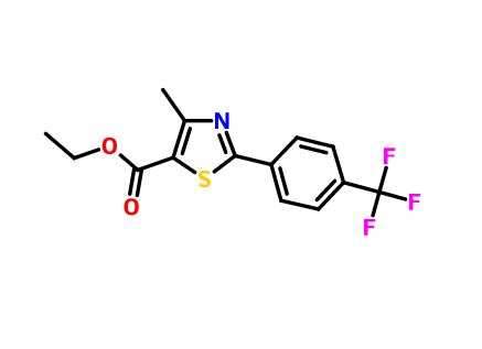 2-[4-(三氟甲基)]苯基-4-甲基-5-噻唑甲酸乙酯,Ethyl 4-methyl-2-[4-(trifluoromethyl)phenyl]-1,3-thiazole-5-carboxylate