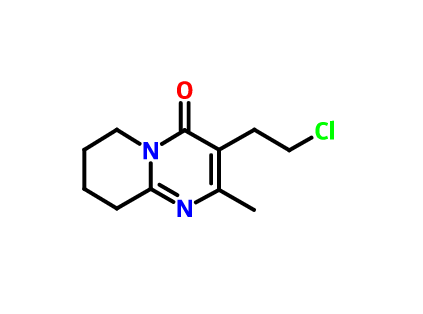 3-(2-氯乙基)-6,7,8,9-四氢-2-甲基-4H-吡啶并[1,2-a]嘧啶-4-酮,3-(2-Chloroethyl)-6,7,8,9-tetrahydro-2-methyl-4H-pyrido[1,2-a]pyrimidin-4-one