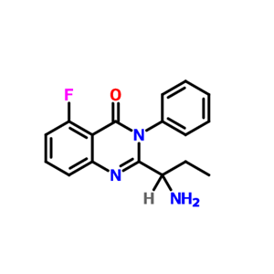 2-[(1S)-1-氨基丙基]-5-氟-3-苯基-4(3H)-喹唑啉酮,(S)-2-(1-aMinopropyl)-5-fluoro-3-phenylquinazolin-4(3H)-one