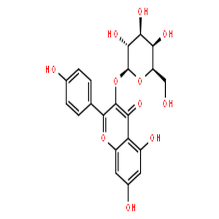 三叶豆苷,4H-1-Benzopyran-4-one,3-(b-D-galactopyranosyloxy)-5,7-dihydroxy-2-(4-hydroxyphenyl)-