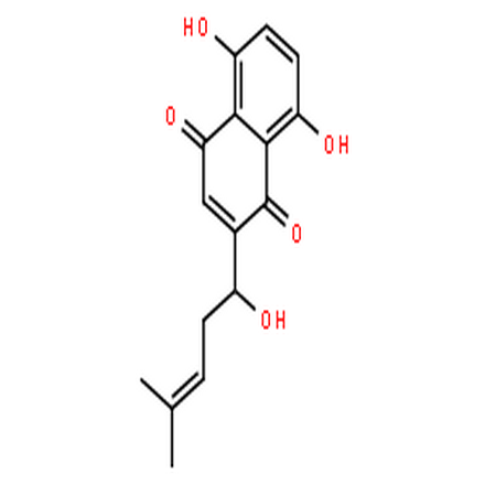 鹽酸野靛堿,(R)-5,8-Dihydroxy-2-(1-hydroxy-4-methylpent-3-en-1-yl)naphthalene-1,4-dione