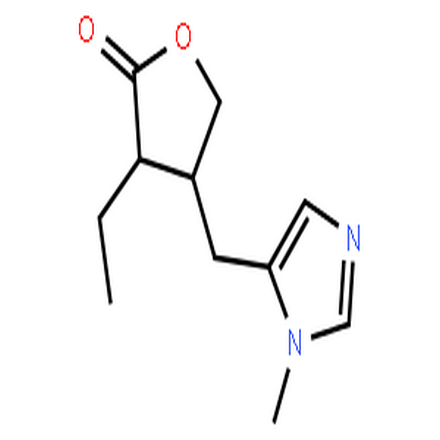 毛果芸香碱,(3S,4R)-3-Ethyl-4-((1-methyl-1H-imidazol-5-yl)methyl)dihydrofuran-2(3H)-one