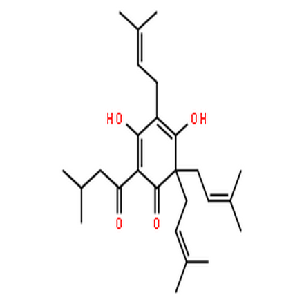蛇床酮,2,4-Cyclohexadien-1-one,3,5-dihydroxy-2,6,6-tris(3-methyl-2-buten-1-yl)-4-(3-methyl-1-oxobutyl)-