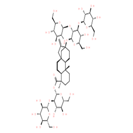 莱苞迪甙D,Kaur-16-en-18-oic acid,13-[(O-b-D-glucopyranosyl-(1?2)-O-[b-D-glucopyranosyl-(1?3)]-b-D-glucopyranosyl)oxy]-, 2-O-b-D-glucopyranosyl-b-D-glucopyranosyl ester, (4a)-