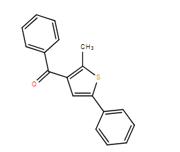 2-甲基-5-苯基噻吩-3-基）（苯基）甲酮,(2-Methyl-5-phenylthiophen-3-yl)(phenyl)methanone