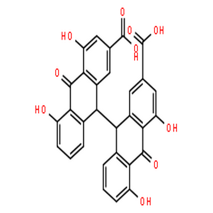 番泻苷元A,[9,9'-Bianthracene]-2,2'-dicarboxylicacid, 9,9',10,10'-tetrahydro-4,4',5,5'-tetrahydroxy-10,10'-dioxo-,(9R,9'R)-rel-(+)-