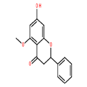 山姜素,7-Hydroxy-5-methoxy-2-phenylchroman-4-one