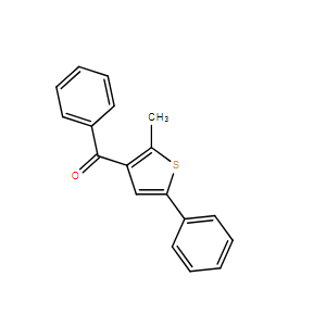 2-甲基-5-苯基噻吩-3-基）（苯基）甲酮,(2-Methyl-5-phenylthiophen-3-yl)(phenyl)methanone