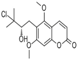 6-(3-Chloro-2-hydroxy-3-methylbutyl)-5,7-dimethoxycoumarin