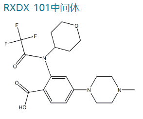 RXDX-101中間體,4-(4-methylpiperazin-1-yl)-2-(2,2,2-trifluoro-N-(tetrahydro-2H-pyran-4-yl)acetamido)benzoic acid