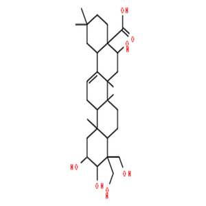 桔梗皂苷元,Olean-12-en-28-oicacid, 2,3,16,23,24-pentahydroxy-, (2b,3b,16a)-