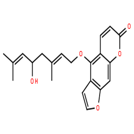 羌活醇,(E)-4-((5-Hydroxy-3,7-dimethylocta-2,6-dien-1-yl)oxy)-7H-furo[3,2-g]chromen-7-one