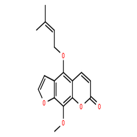 8-甲氧基异欧前胡内酯,7H-Furo[3,2-g][1]benzopyran-7-one,9-methoxy-4-[(3-methyl-2-buten-1-yl)oxy]-