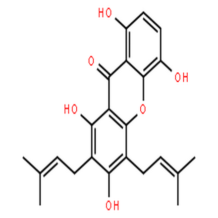 1,3,5,8-四羟基-2,4-双(3-甲基-2-丁烯基)-9H-氧杂蒽-9-酮,1,3,5,8-Tetrahydroxy-2,4-bis(3-methylbut-2-en-1-yl)-9H-xanthen-9-one