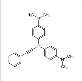 (bis(4-dimethylaminophenyl)phosphino)phenylacetylene,(bis(4-dimethylaminophenyl)phosphino)phenylacetylene