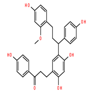 血竭素,3-(2,4-Dihydroxy-5-(3-(4-hydroxy-2-methoxyphenyl)-1-(4-hydroxyphenyl)propyl)phenyl)-1-(4-hydroxyphenyl)propan-1-one