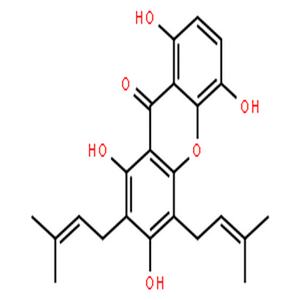 1,3,5,8-四羟基-2,4-双(3-甲基-2-丁烯基)-9H-氧杂蒽-9-酮,1,3,5,8-Tetrahydroxy-2,4-bis(3-methylbut-2-en-1-yl)-9H-xanthen-9-one