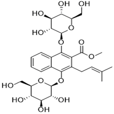 Methyl 1,4-bisglucosyloxy-3-prenyl-2-naphthoate,Methyl 1,4-bisglucosyloxy-3-prenyl-2-naphthoate