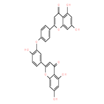 似梨木双黄酮-7-O-β-D-吡喃葡萄糖苷,Ochnaflavone7-O-β-D-gluco-pyranoside