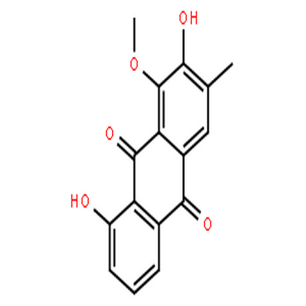 美决明子素,9,10-Anthracenedione,2,8-dihydroxy-1-methoxy-3-methyl-