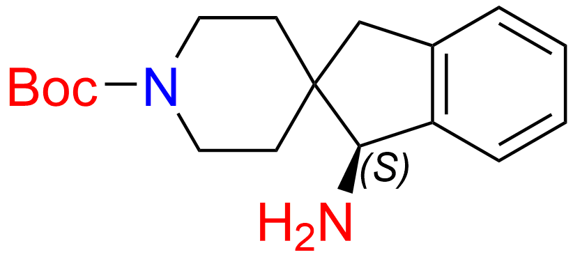 tert-butyl (S)-1-amino-1,3-dihydrospiro[indene-2,4'-piperidine]-1'-carboxylate