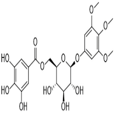 3,4,5-Trimethoxyphenyl-(6'-O-galloyl)-O-β-D-glucopyranoside,3,4,5-Trimethoxyphenyl-(6'-O-galloyl)-O-β-D-glucopyranoside