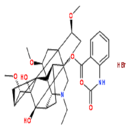 氫溴酸高烏甲素,LAPPACONITINE HYDROBROMIDE