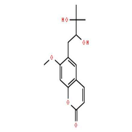 白花前胡醇,2H-1-Benzopyran-2-one,6-[(2R)-2,3-dihydroxy-3-methylbutyl]-7-methoxy-