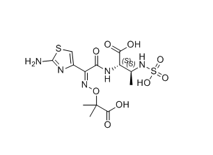 氨曲南杂质01,(2S,3S)-2-((Z)-2-(2-aminothiazol-4-yl)-2-(((2-carboxypropan-2-yl)oxy)imino)acetamido)-3-(sulfoamino)butanoic acid