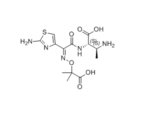 氨曲南杂质02,(2S,3S)-3-amino-2-((Z)-2-(2-aminothiazol-4-yl)-2-(((2-carboxypropan-2-yl)oxy)imino)acetamido)butanoic acid