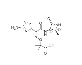 氨曲南杂质03,2-(((Z)-(1-(2-aminothiazol-4-yl)-2-(((2S,3S)-2-methyl-4-oxoazetidin-3-yl)amino)-2-oxoethylidene)amino)oxy)-2-methylpropanoic acid