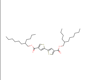 [2,2']Bithiophenyl-4,4'-dicarboxylic acid bis-(2-butyl-octyl) ester,[2,2']Bithiophenyl-4,4'-dicarboxylic acid bis-(2-butyl-octyl) ester