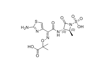 氨曲南杂质04,2-(((E)-(1-(2-aminothiazol-4-yl)-2-(((2S,3S)-2-methyl-4-oxo-1-sulfoazetidin-3-yl)amino)-2-oxoethylidene)amino)oxy)-2-methylpropanoic acid