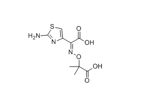 氨曲南雜質(zhì)07,(Z)-2-((((2-aminothiazol-4-yl)(carboxy)methylene)amino)oxy)-2-methylpropanoic acid