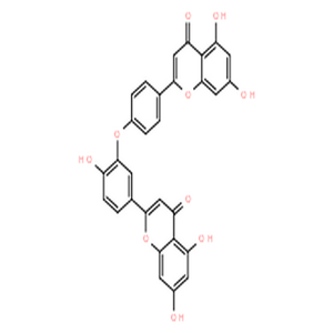 似梨木双黄酮-7-O-β-D-吡喃葡萄糖苷,Ochnaflavone7-O-β-D-gluco-pyranoside