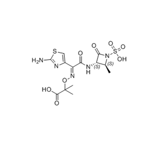 氨曲南杂质04,2-(((E)-(1-(2-aminothiazol-4-yl)-2-(((2S,3S)-2-methyl-4-oxo-1-sulfoazetidin-3-yl)amino)-2-oxoethylidene)amino)oxy)-2-methylpropanoic acid