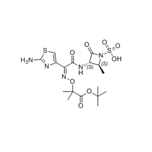 氨曲南杂质12,(2S,3S)-3-((Z)-2-(2-aminothiazol-4-yl)-2-(((1-(tert-butoxy)-2-methyl-1-oxopropan-2-yl)oxy)imino)acetamido)-2-methyl-4-oxoazetidine-1-sulfonic acid