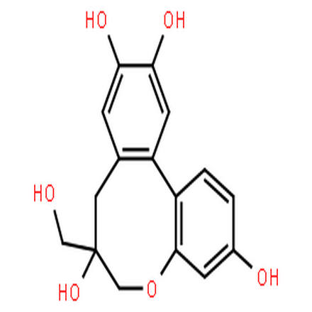 原苏木素B,(7S)-3,7,10,11-Tetrahydroxy-7,8-dihydro-6H-dibenzo[b,d]oxocin-7-methanol