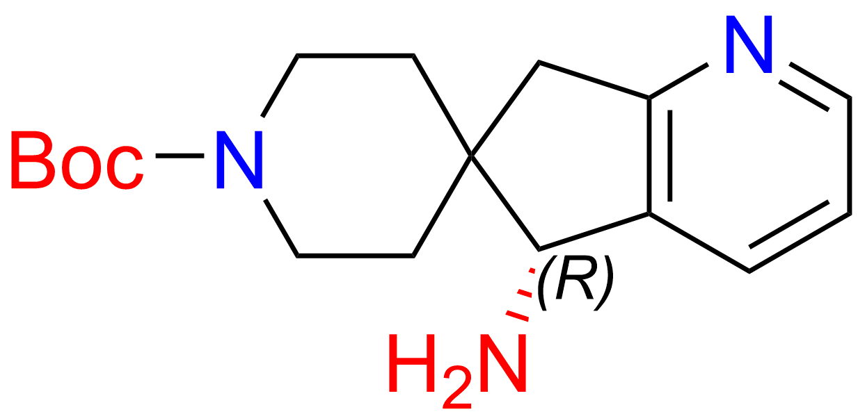 tert-butyl (R)-5-amino-5,7-dihydrospiro[cyclopenta[b]pyridine-6,4'-piperidine]-1'-carboxylate