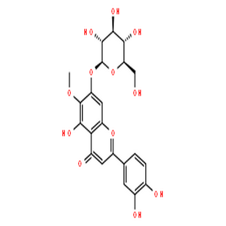 假荆芥属苷,4H-1-Benzopyran-4-one,2-(3,4-dihydroxyphenyl)-7-(b-D-glucopyranosyloxy)-5-hydroxy-6-methoxy-