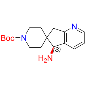 tert-butyl (S)-5-amino-5,7-dihydrospiro[cyclopenta[b]pyridine-6,4'-piperidine]-1'-carboxylate