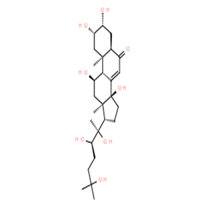 土克甾酮,Cholest-7-en-6-one,2,3,11,14,20,22,25- heptahydroxy-,(2a,3a,5a,11R,22R)-