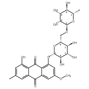 大黄素甲醚-8-O-芸香糖苷,Physcion 8-O-rutinoside