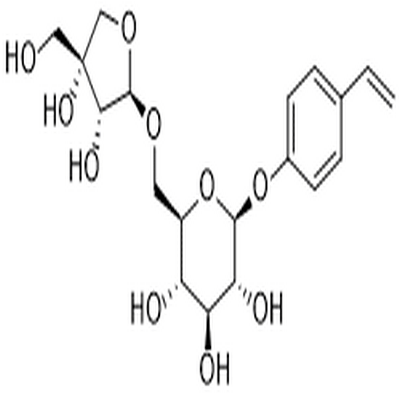 p-Vinylphenyl O-β-D-apiofuranosyl-(1→6)-β-D-glucopyranoside,p-Vinylphenyl O-β-D-apiofuranosyl-(1→6)-β-D-glucopyranoside