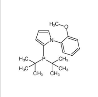 2-(二叔丁基膦)-1-(2-甲氧苯基)-1H-吡咯,N-(2-Methoxyphenyl)-2-(di-t-butylphosphino)pyrrole,92% [cataCXiuM POMetB]