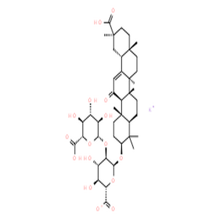 甘草酸单钾盐,a-D-Glucopyranosiduronic acid, (3b,20b)-20-carboxy-11-oxo-30-norolean-12-en-3-yl 2-O-b-D-glucopyranuronosyl-, potassiumsalt (1:1), (3b)-