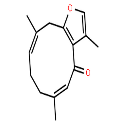 莪术呋喃二烯酮,Cyclodeca[b]furan-4(7H)-one,8,11-dihydro-3,6,10-trimethyl-, (5E,9E)-